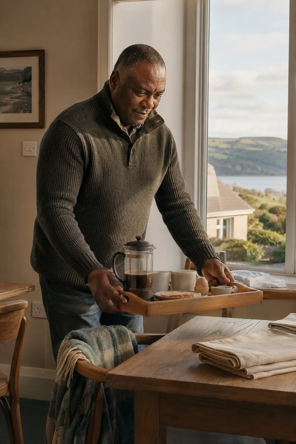 A Ballyconnell business owner reviewing their website