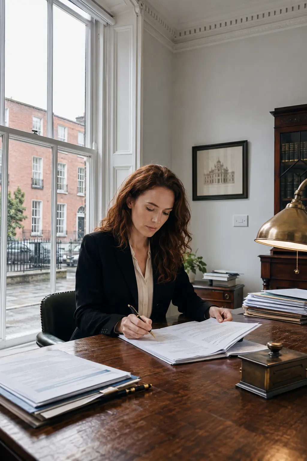 A Howth business owner reviewing their website
