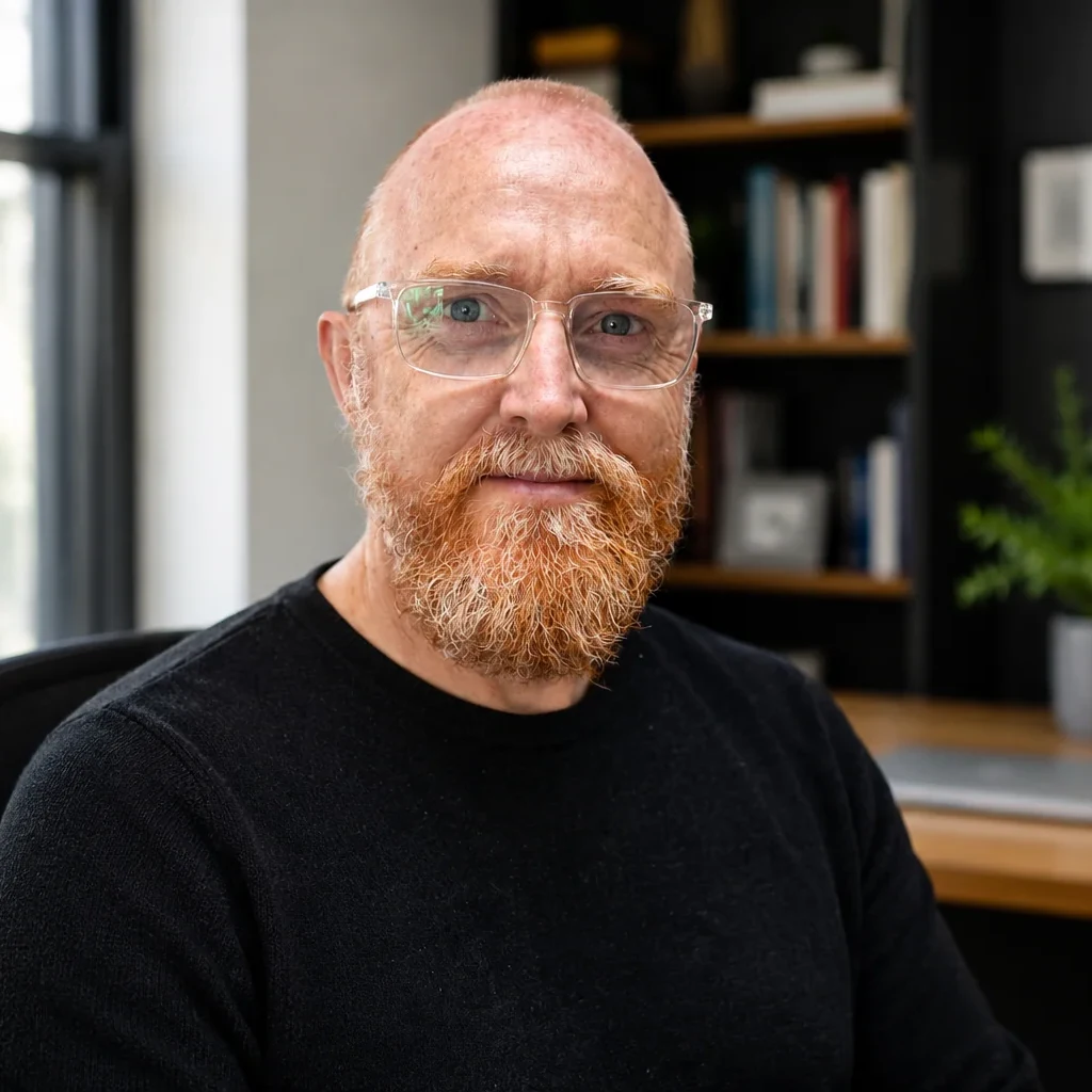 Dave Coleman at his desk in Dublin