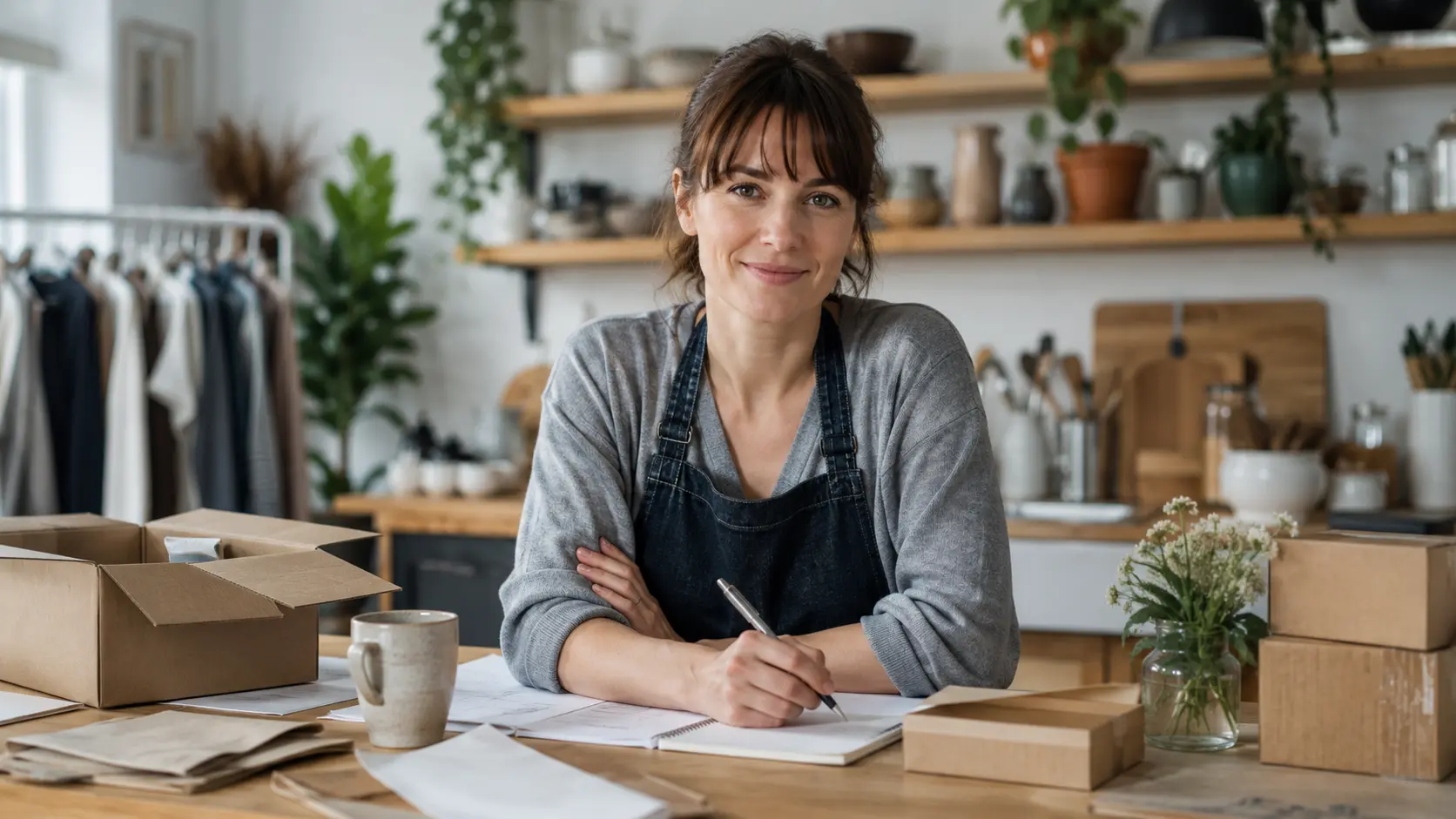 Irish small business owner reviewing their website plans