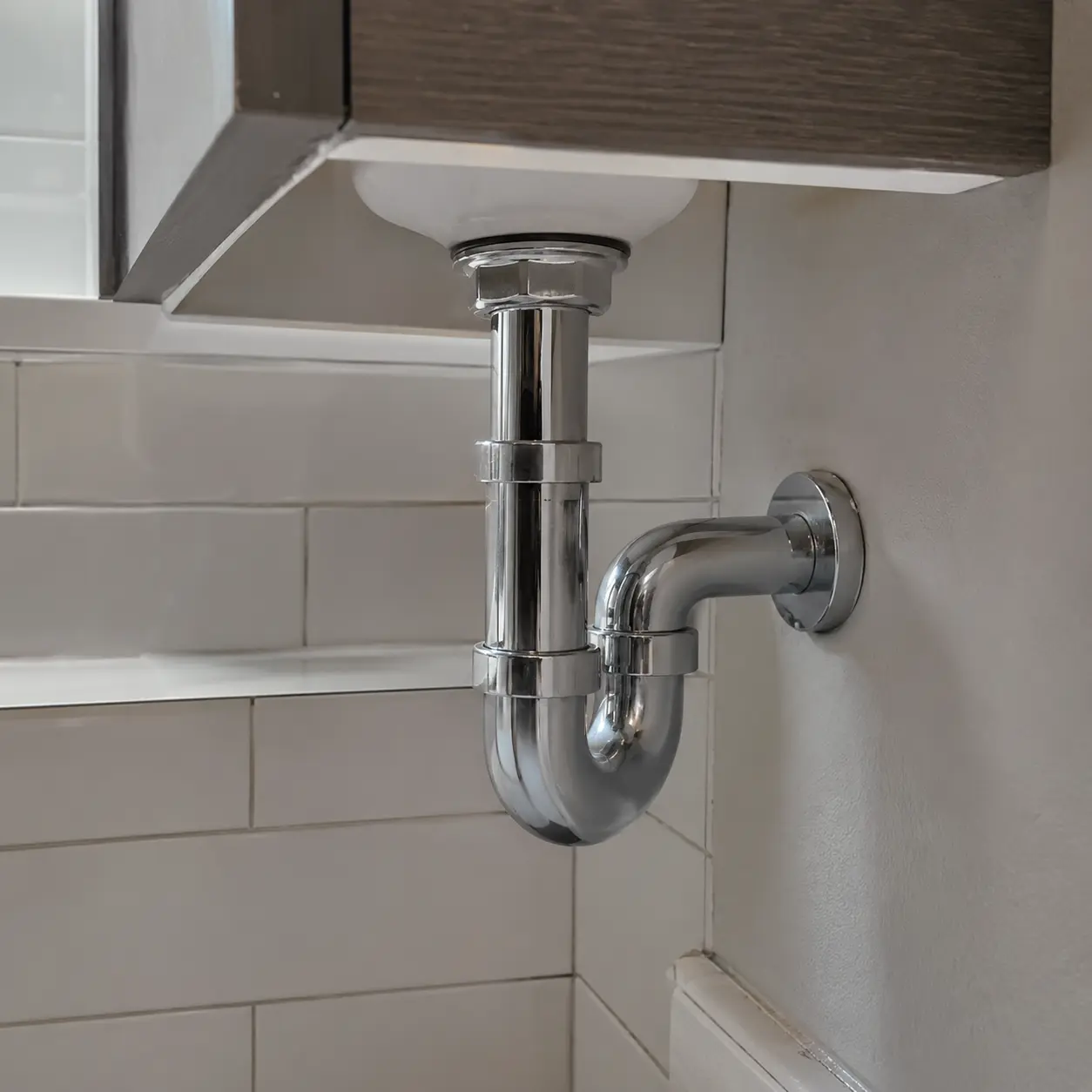 Close detail of plumber work