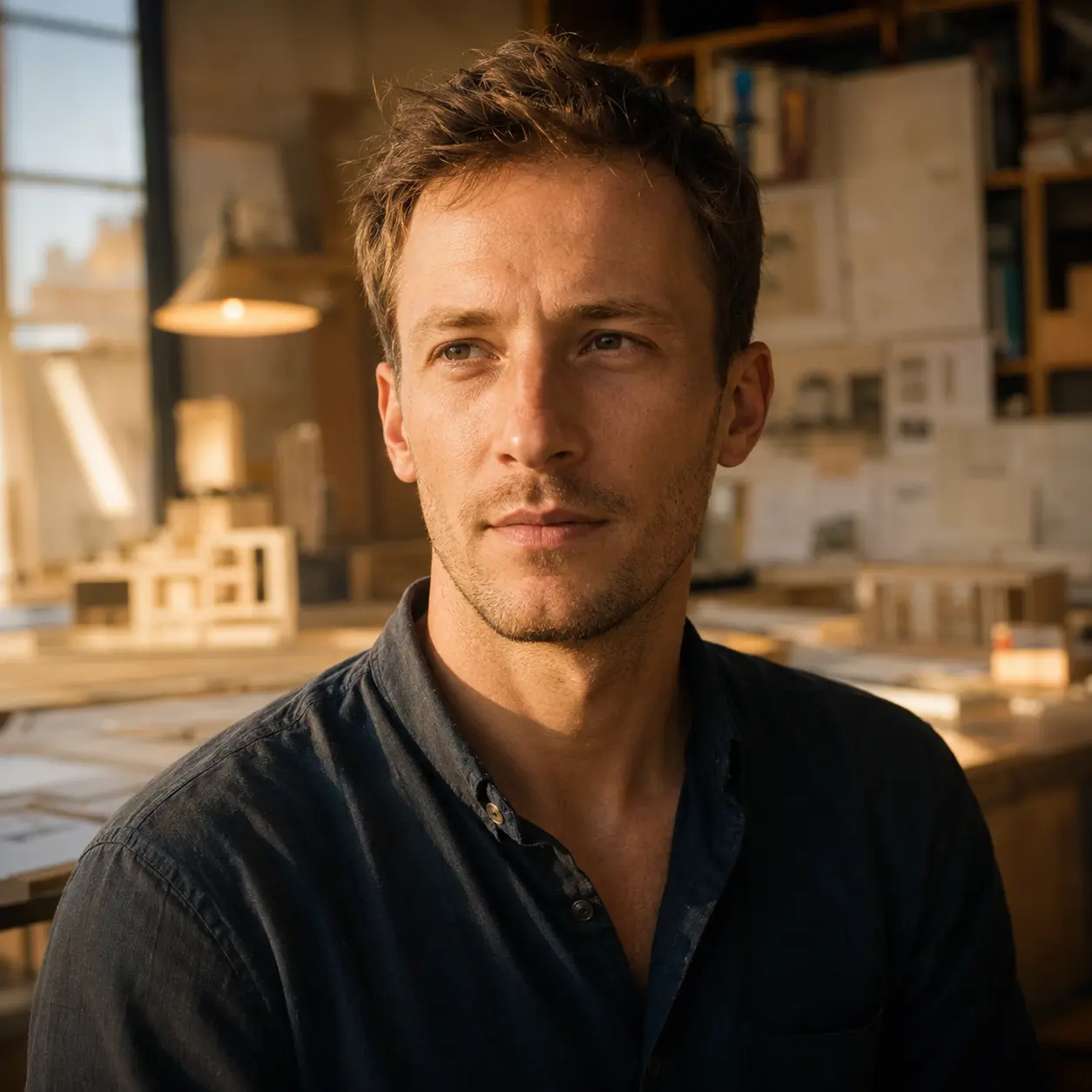 An architect in their studio