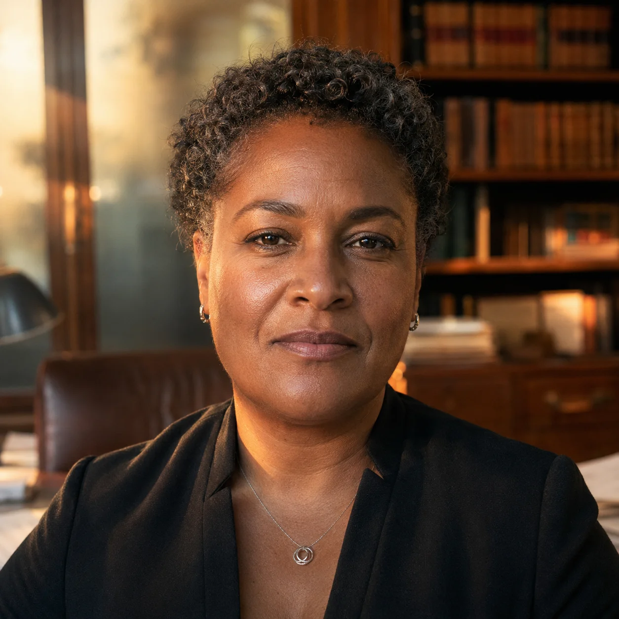 A solicitor in their office